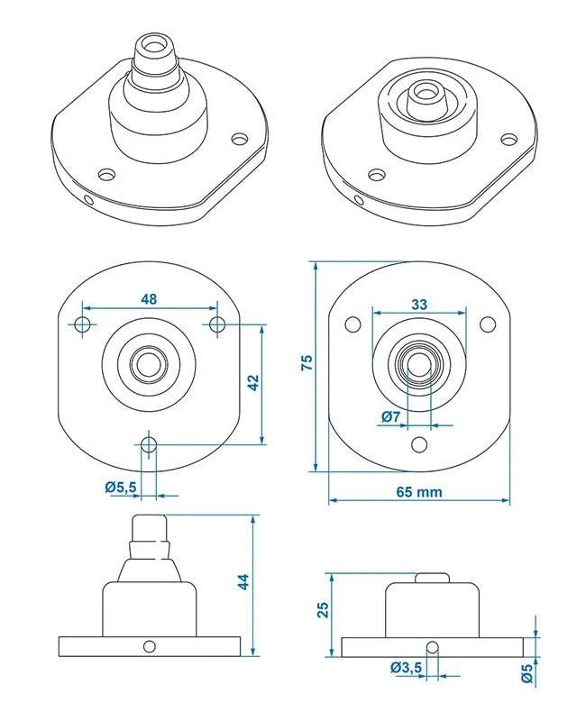 ProPlus 343529 Dichtung für Steckdose Steckdosendichtung Anhängersteckdose
