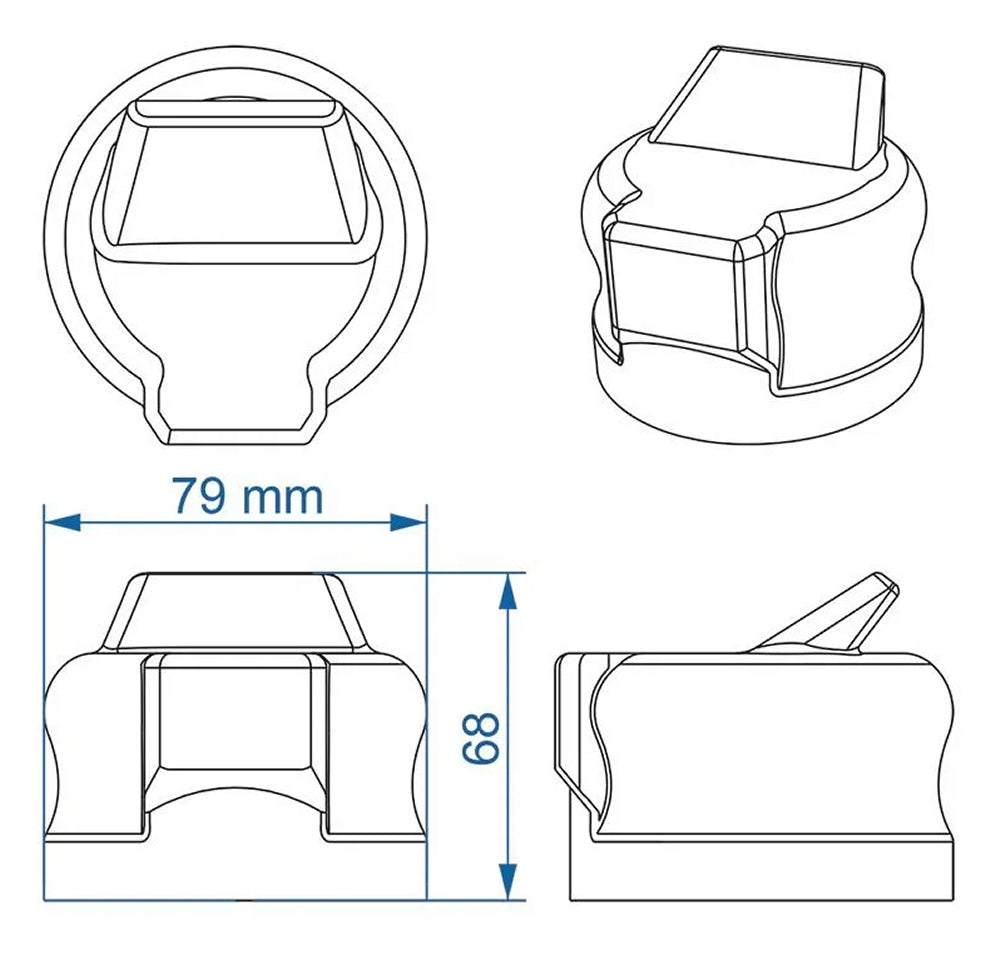 ProPlus 343530 Abdeckung für Steckdose Steckdosenabdeckung Anhängerkupplung