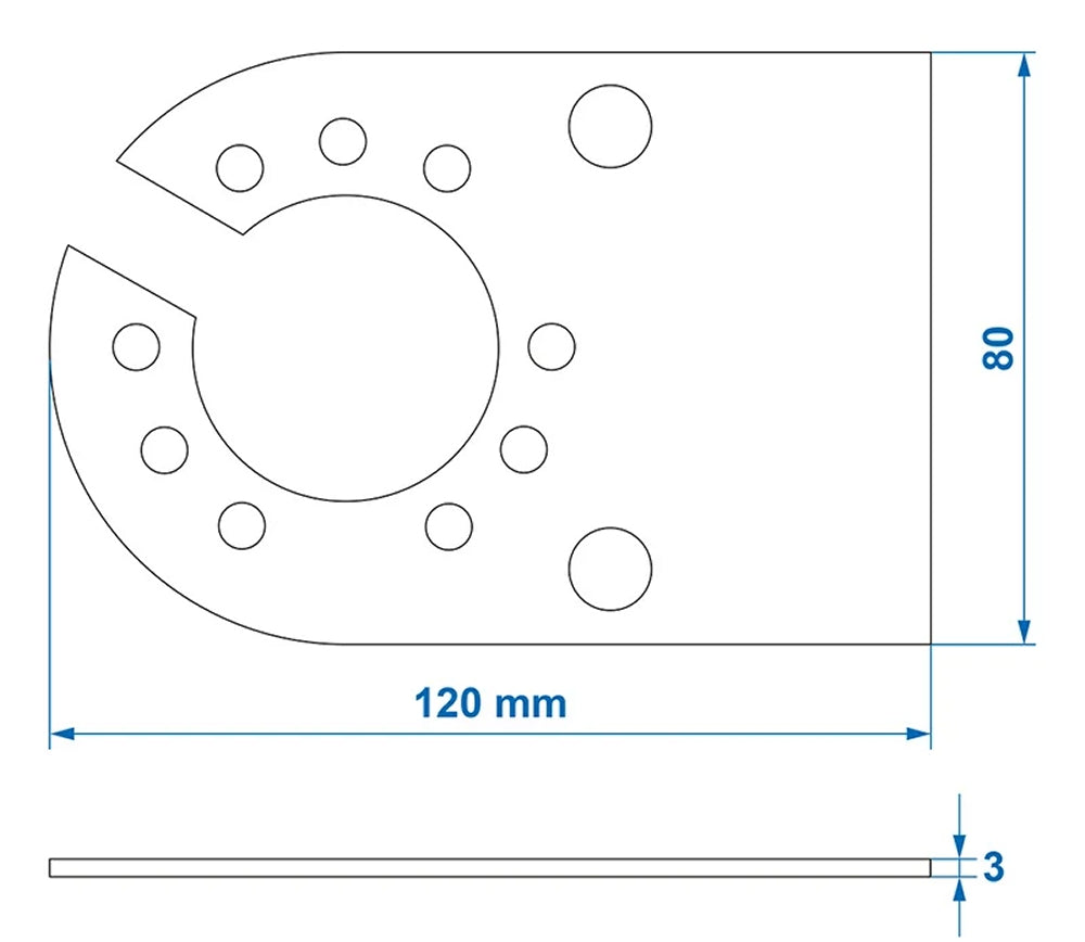 ProPlus 343534 Steckdosenhalter Metall 12 x 8cm Anhänger