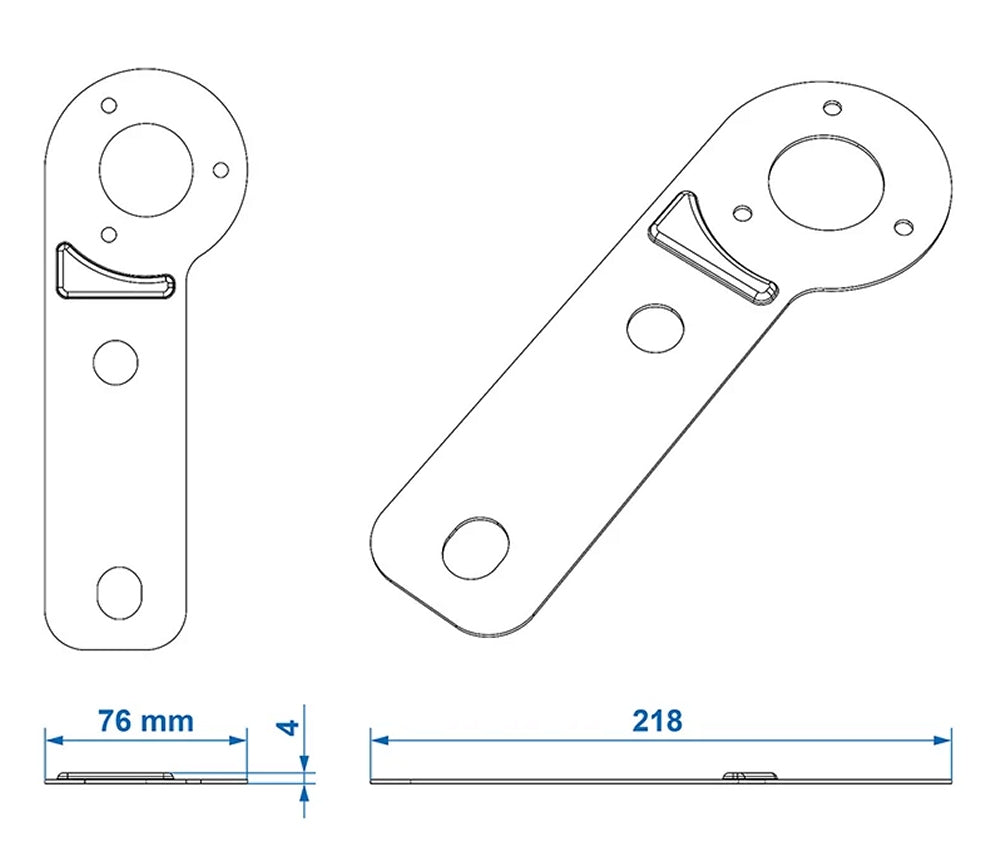 ProPlus 343536V05 Steckdosenhalter Metall 21,8 x 7,6cm Anhänger