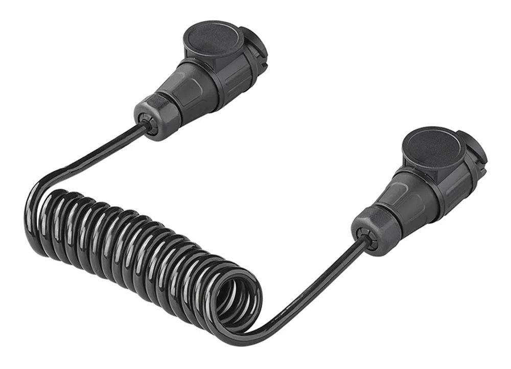 ProPlus 343538V01 Spiralkabel 1,5 Meter aus PVC 8 Adern mit 2 Steckern 13 polig