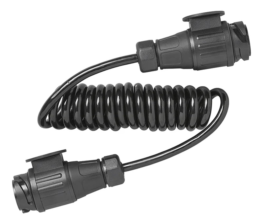 ProPlus 343538V01 Spiralkabel 1,5 Meter aus PVC 8 Adern mit 2 Steckern 13 polig