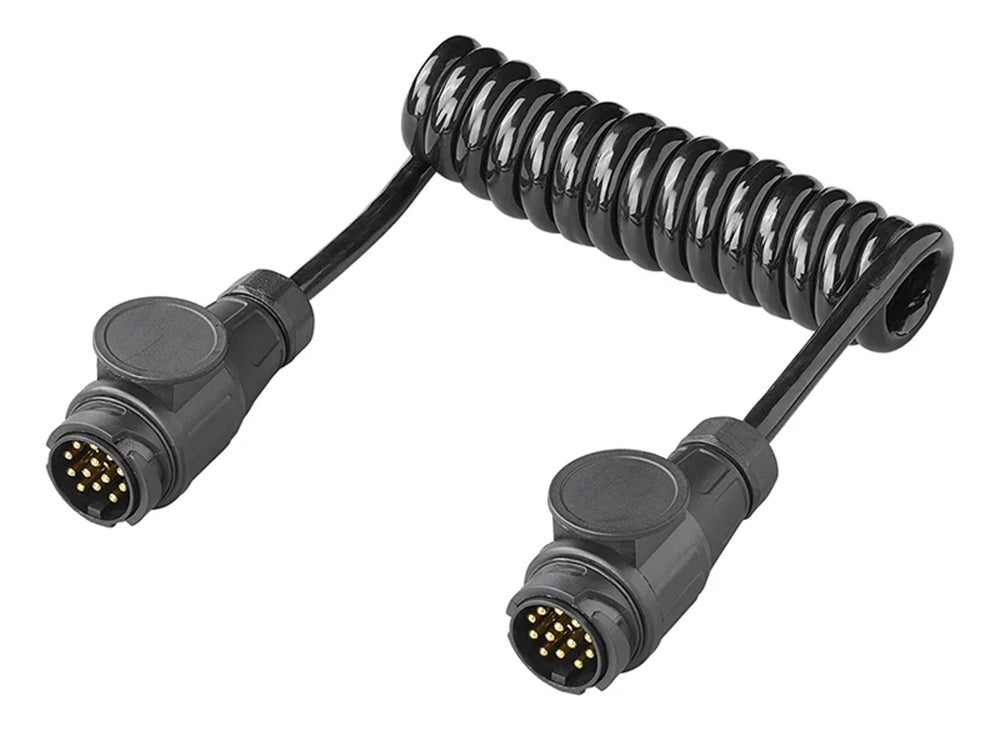 ProPlus 343539V01 Spiralkabel 1,5 Meter aus PVC 13 Adern mit 2 Steckern 13 polig
