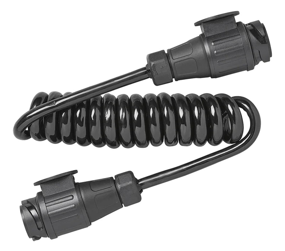 ProPlus 343539V01 Spiralkabel 1,5 Meter aus PVC 13 Adern mit 2 Steckern 13 polig