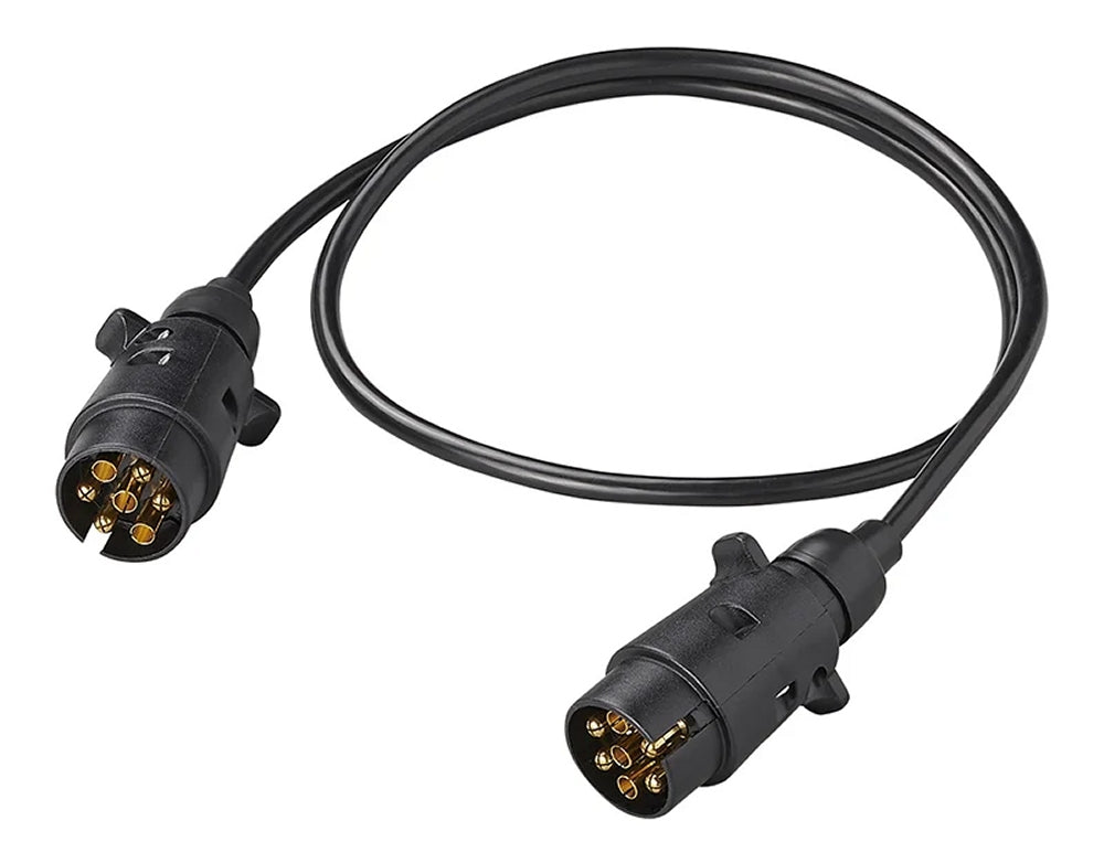 ProPlus 343540 Verlängerungskabel Anhänger 1 Meter aus PVC 2 Stecker 7 polig