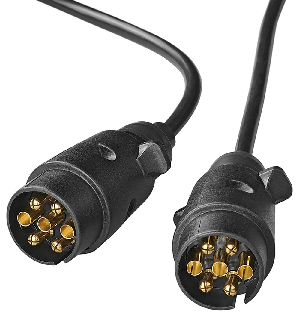 ProPlus 343540V01 Verlängerungskabel Anhänger 3 Meter aus PVC 2 Stecker 7 polig