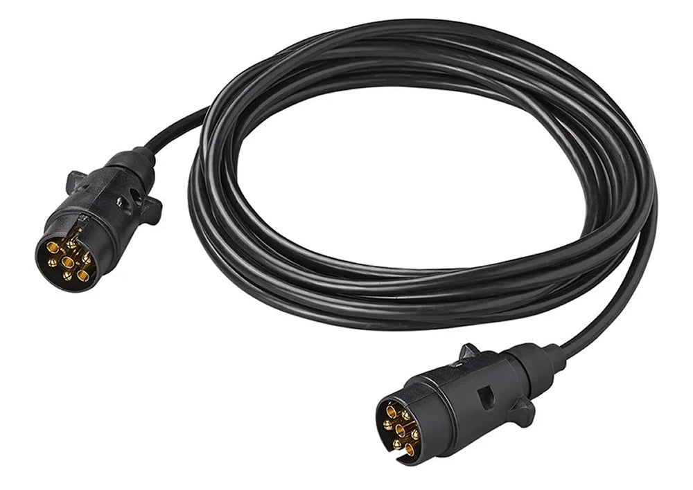 ProPlus 343540V02 Verlängerungskabel Anhänger 5 Meter aus PVC 2 Stecker 7 polig