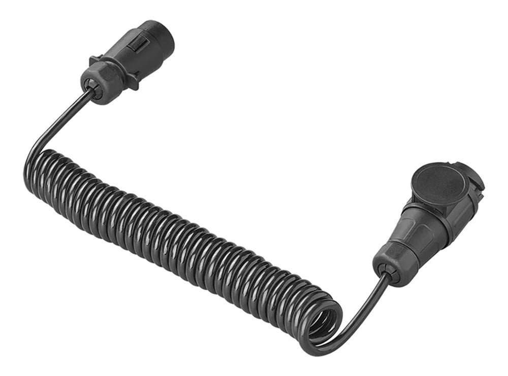 ProPlus 343541V02 Spiralkabel 3 Meter aus PVC mit Stecker 7 polig und Stecker 13 polig