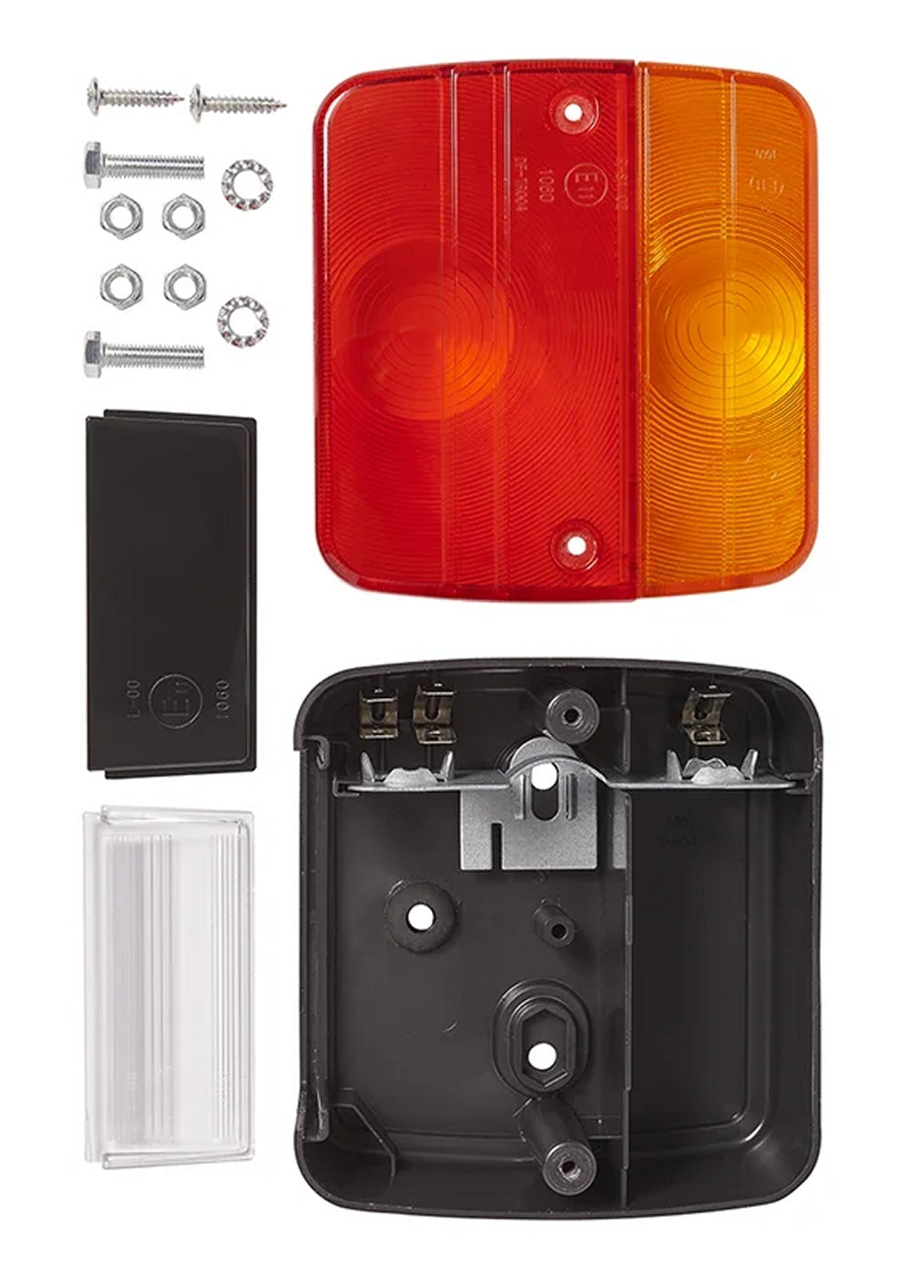 ProPlus 343602 Rückleuchte 98 x 104mm 4 Funktionen für Anhänger Wohnwagen Wohnmobil