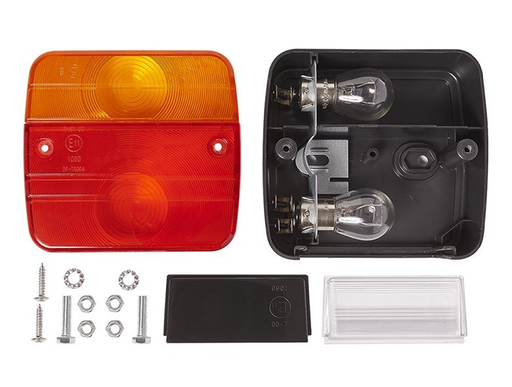 ProPlus 343603 Paar Rückleuchten 104 x 98 mm 12 Volt für Anhänger Wohnwagen Wohnmobil