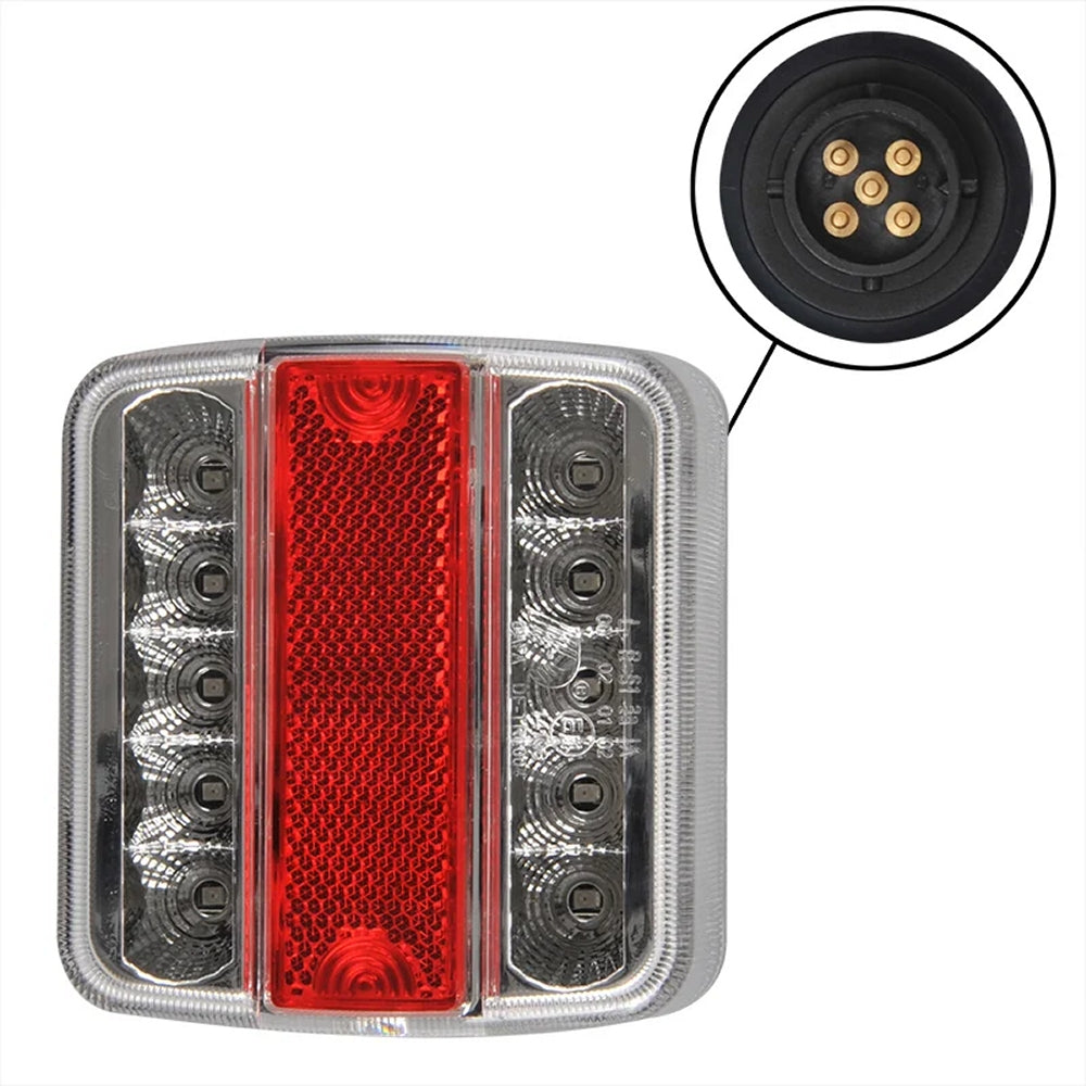 ProPlus 343604EC Rückleuchte 98 x 105mm 4 Funktionen 14 LED 5 poliger EC für Anhänger