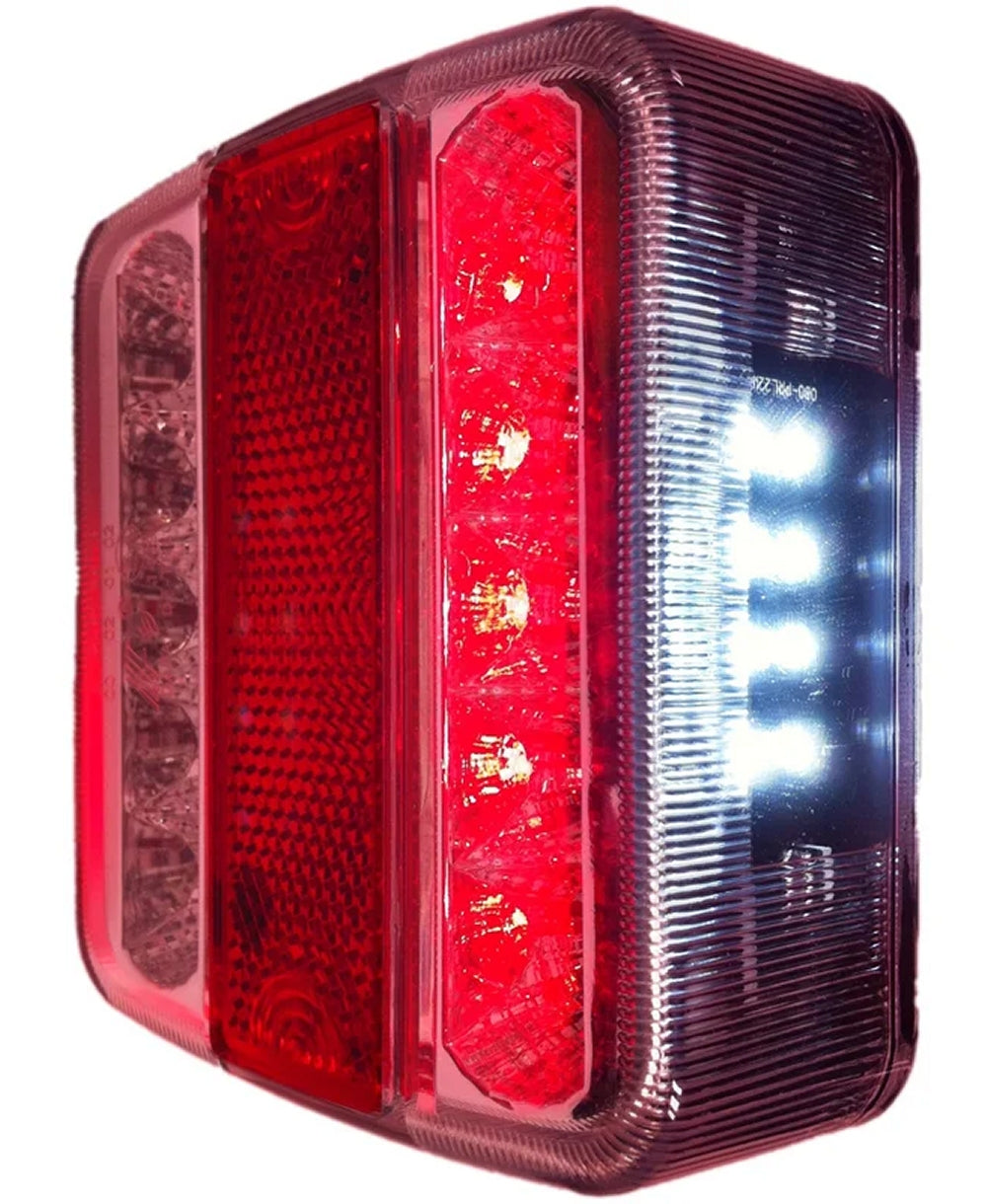 ProPlus 343604EC Rückleuchte 98 x 105mm 4 Funktionen 14 LED 5 poliger EC für Anhänger