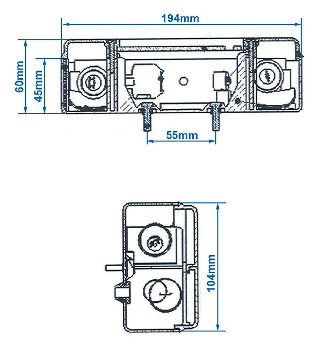 ProPlus 343605 Rückleuchte links 5 Funktionen 194x104mm für Anhänger Wohnwagen Wohnmobil
