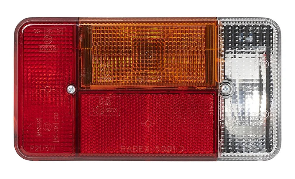 ProPlus 343606 Rückleuchte rechts 5 Funktionen 194x104mm für Anhänger Wohnwagen Wohnmobil