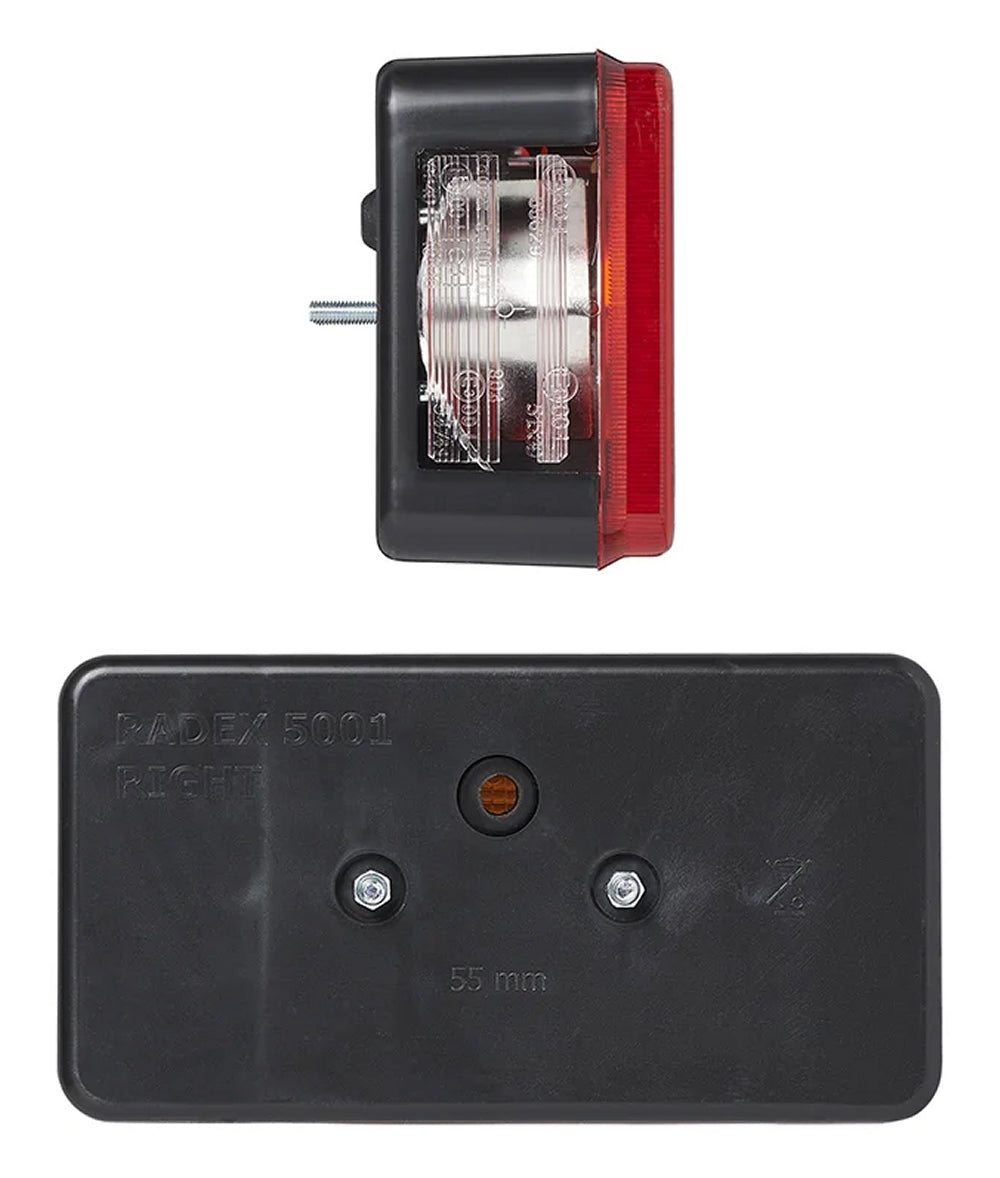 ProPlus 343606 Rückleuchte rechts 5 Funktionen 194x104mm für Anhänger Wohnwagen Wohnmobil