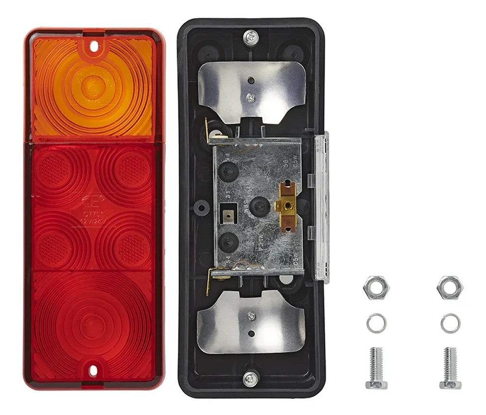 ProPlus 343607 Rückleuchte 210 x 82mm 4 Funktionen für Anhänger Wohnwagen Wohnmobil