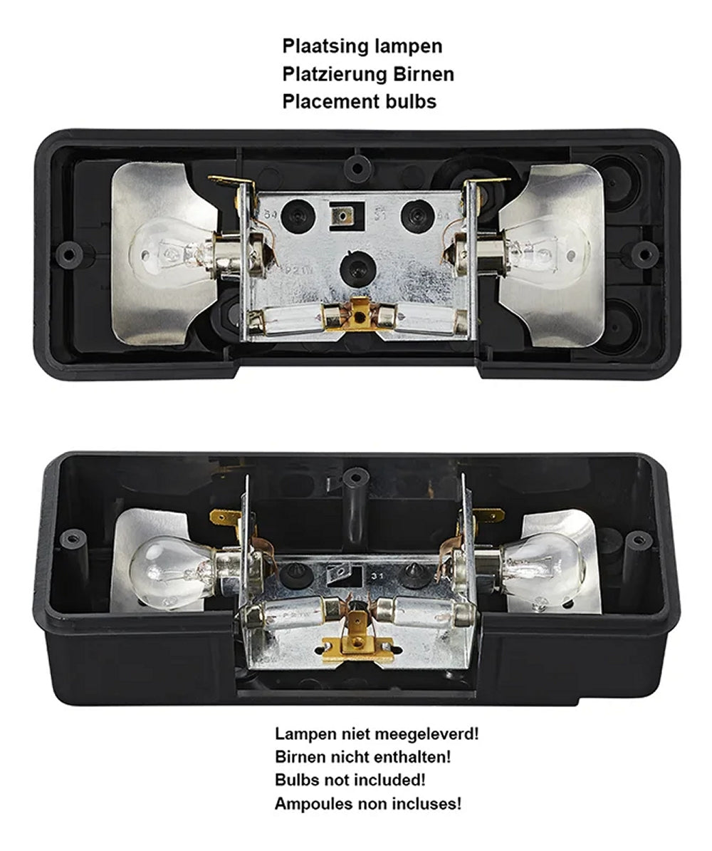 ProPlus 343607 Rückleuchte 210 x 82mm 4 Funktionen für Anhänger Wohnwagen Wohnmobil