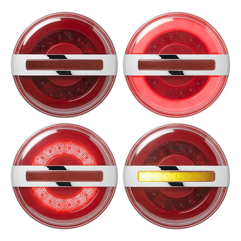 ProPlus 343611 Rückleuchte Ø140mm 14 LED mit dynamischem Blinklicht für Anhänger