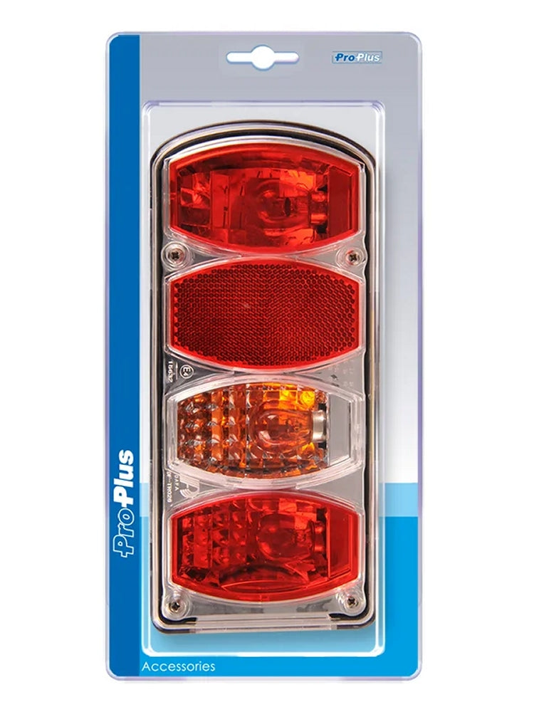 ProPlus 343624S Rückleuchte 6 Funktionen 222x100mm links im Blister für Anhänger Wohnwagen Wohnmobil
