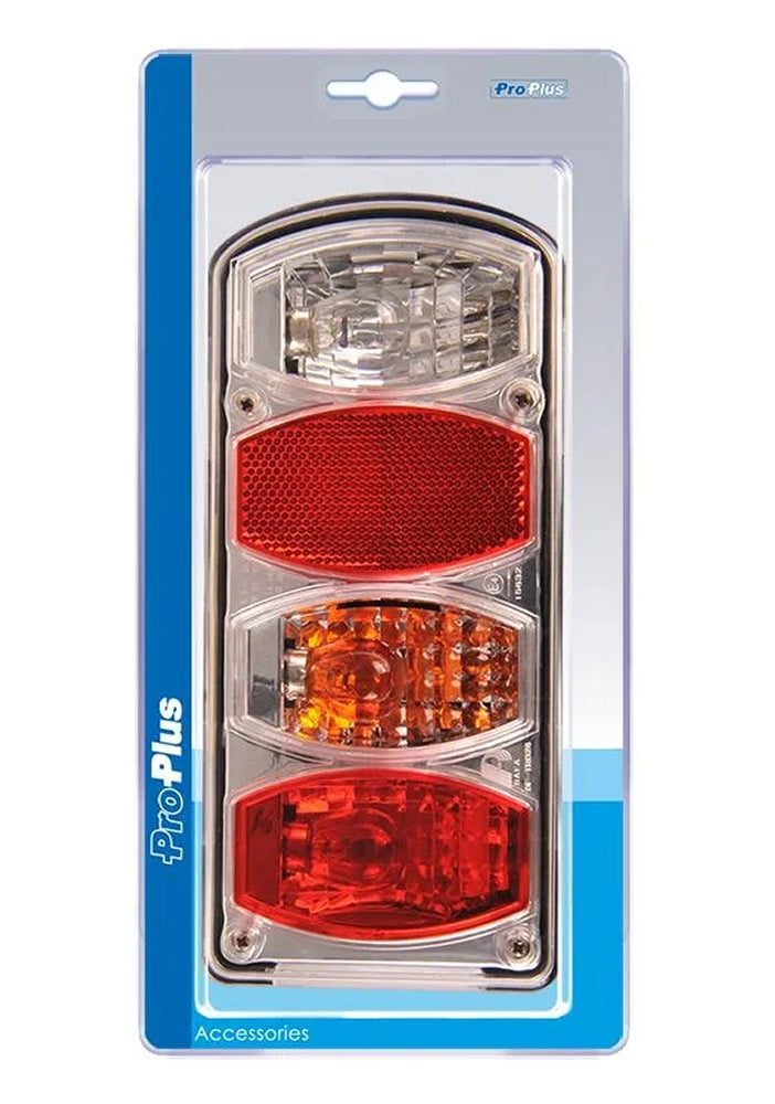 ProPlus 343625S Rückleuchte 6 Funktionen 222x100mm rechts im Blister für Anhänger Wohnwagen Wohnmobil