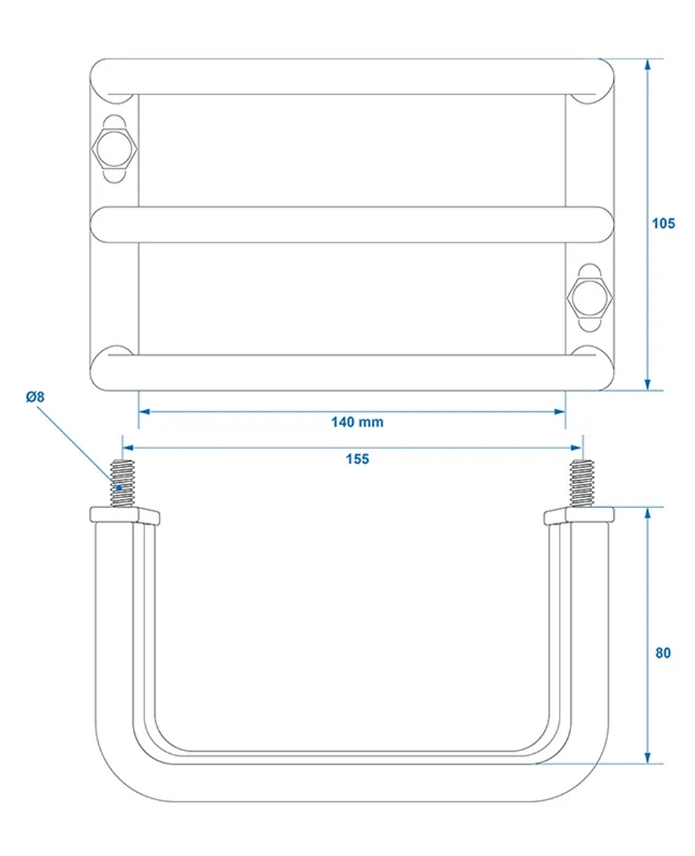 ProPlus 343649 Rücklicht Schutzgitter 140x105x80mm für Anhänger Wohnwagen Wohnmobil