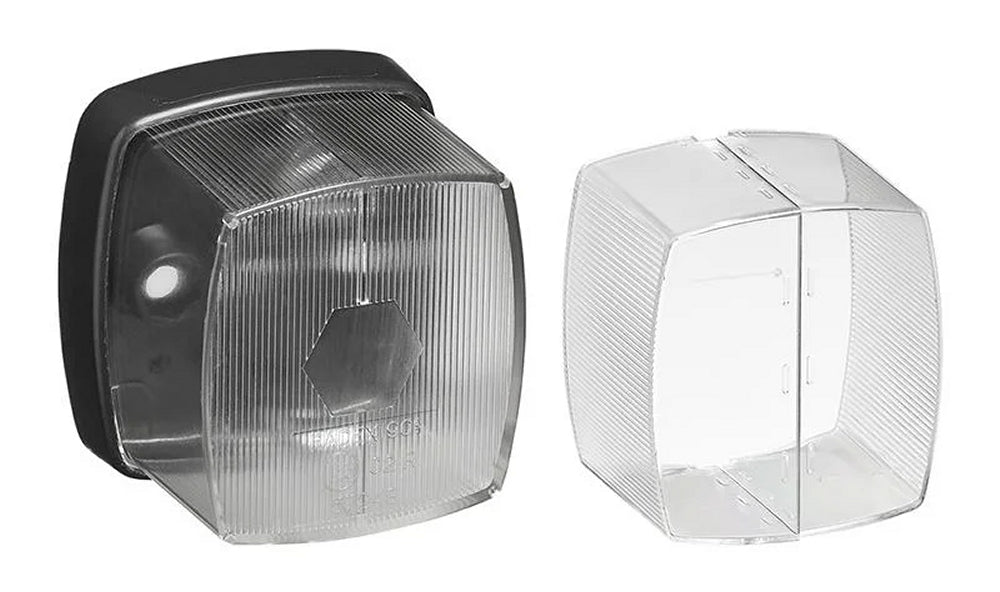 ProPlus 343701 Positionsleuchte weiß 66x62mm für Anhänger Wohnwagen Wohnmobil