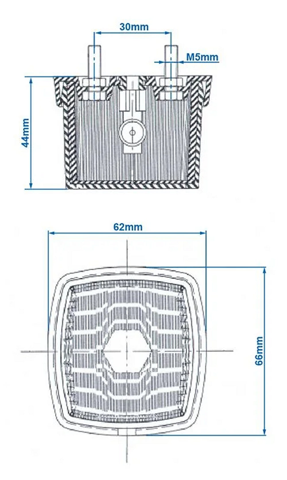 ProPlus 343703 Positionsleuchte rot 66x62mm für Anhänger Wohnwagen Wohnmobil