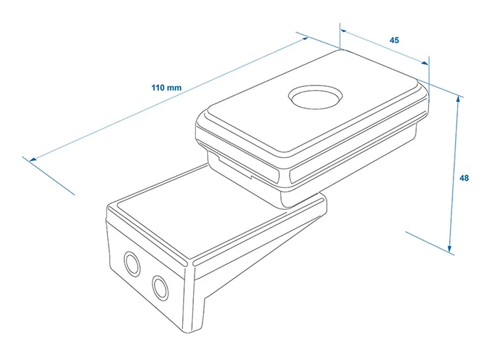 ProPlus 343710 Positionsleuchte rot 110x45x51mm für Anhänger Wohnwagen Wohnmobil