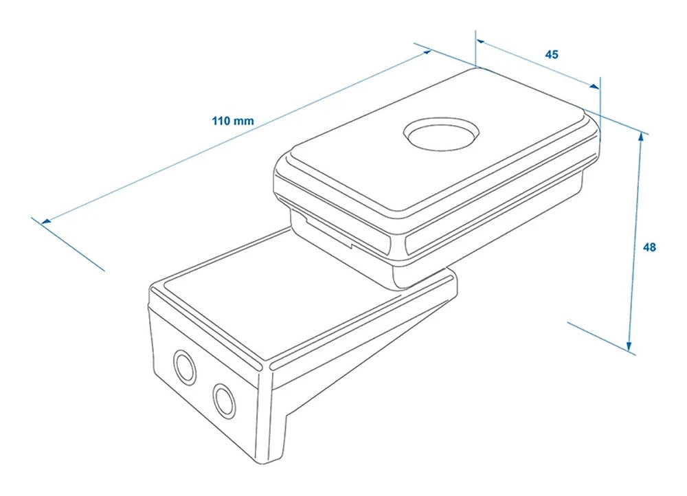 ProPlus 343709 Seitenmarkierungsleuchte orange 110x45x51mm für Anhänger Wohnwagen Wohnmobil