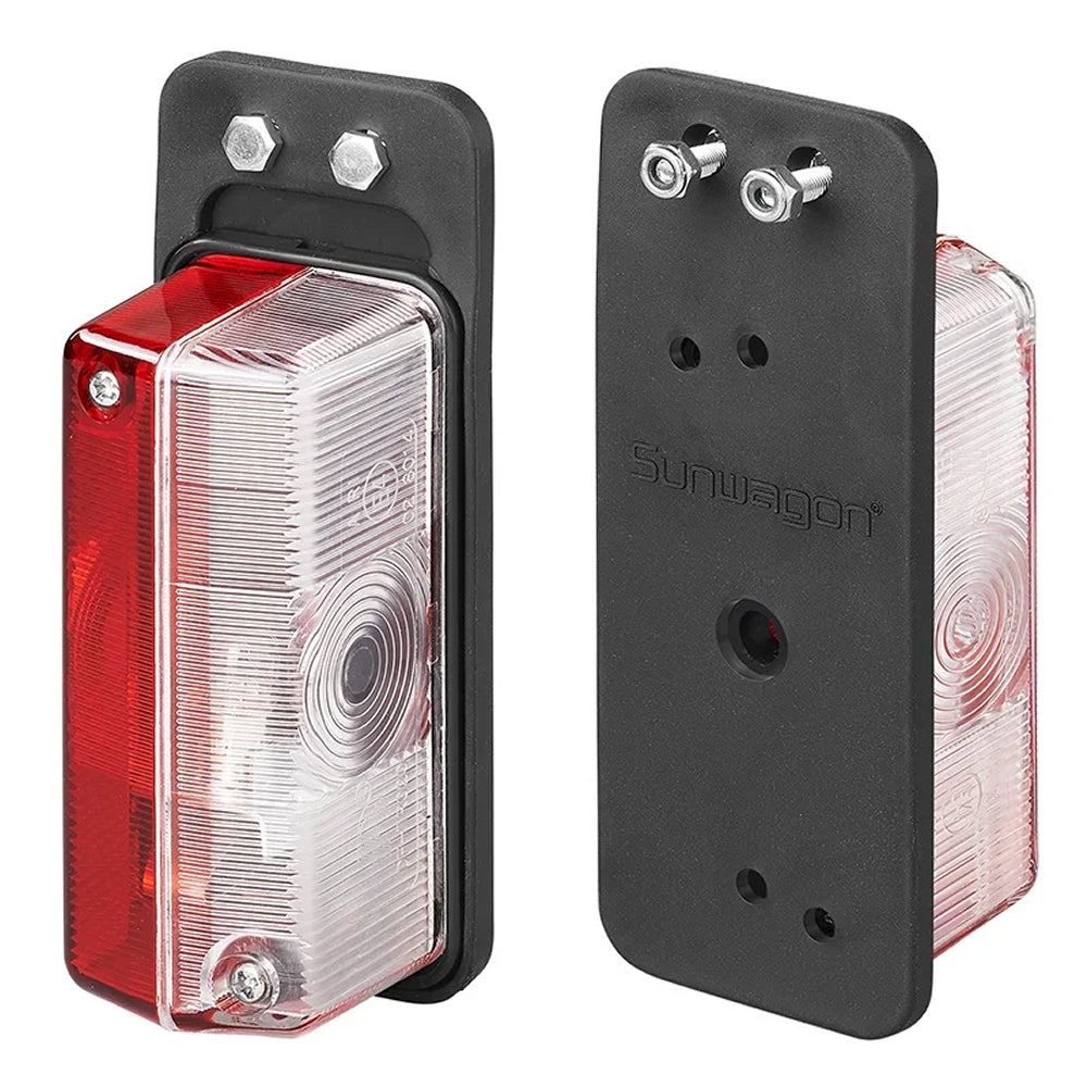 ProPlus 343711 Umrissleuchte rot/weiß 92x42mm mit Pendel für Anhänger Wohnwagen Wohnmobil