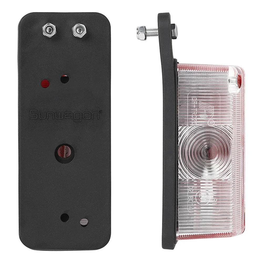 ProPlus 343711 Umrissleuchte rot/weiß 92x42mm mit Pendel für Anhänger Wohnwagen Wohnmobil