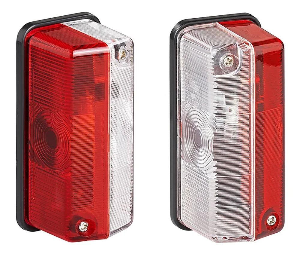 ProPlus 343712 Umrissleuchte rot/weiß 92x42mm für Anhänger Wohnwagen Wohnmobil