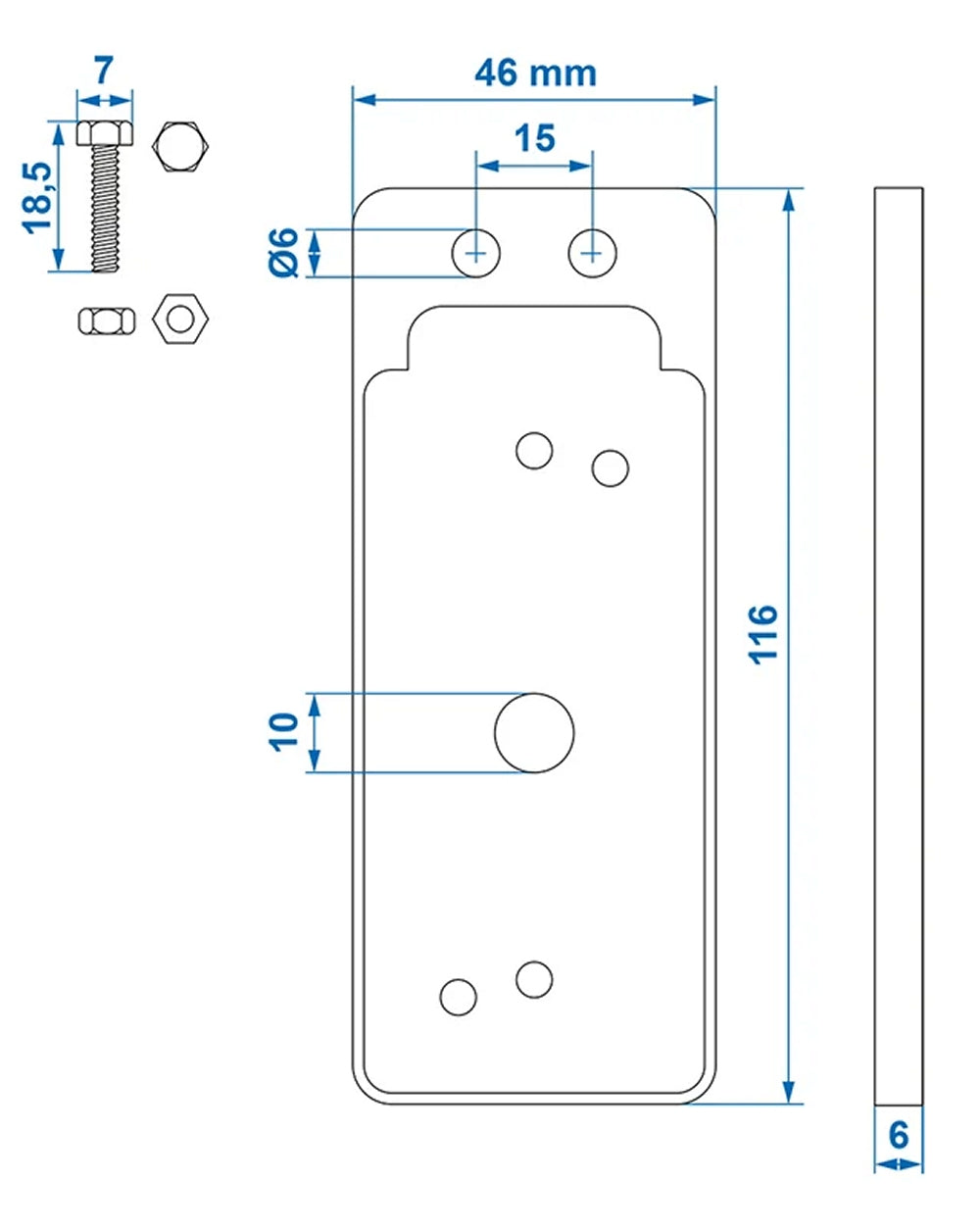 ProPlus 343712BR Pendel für Umrissleuchte rot/weiß für Anhänger Wohnwagen Wohnmobil