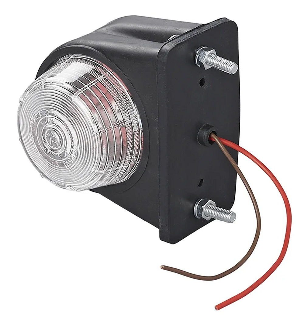 ProPlus 343716 Umrissleuchte rot/weiß 67x78mm flach für Anhänger Wohnwagen Wohnmobil