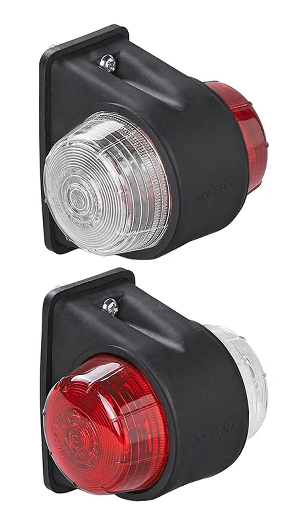 ProPlus 343716 Umrissleuchte rot/weiß 67x78mm flach für Anhänger Wohnwagen Wohnmobil