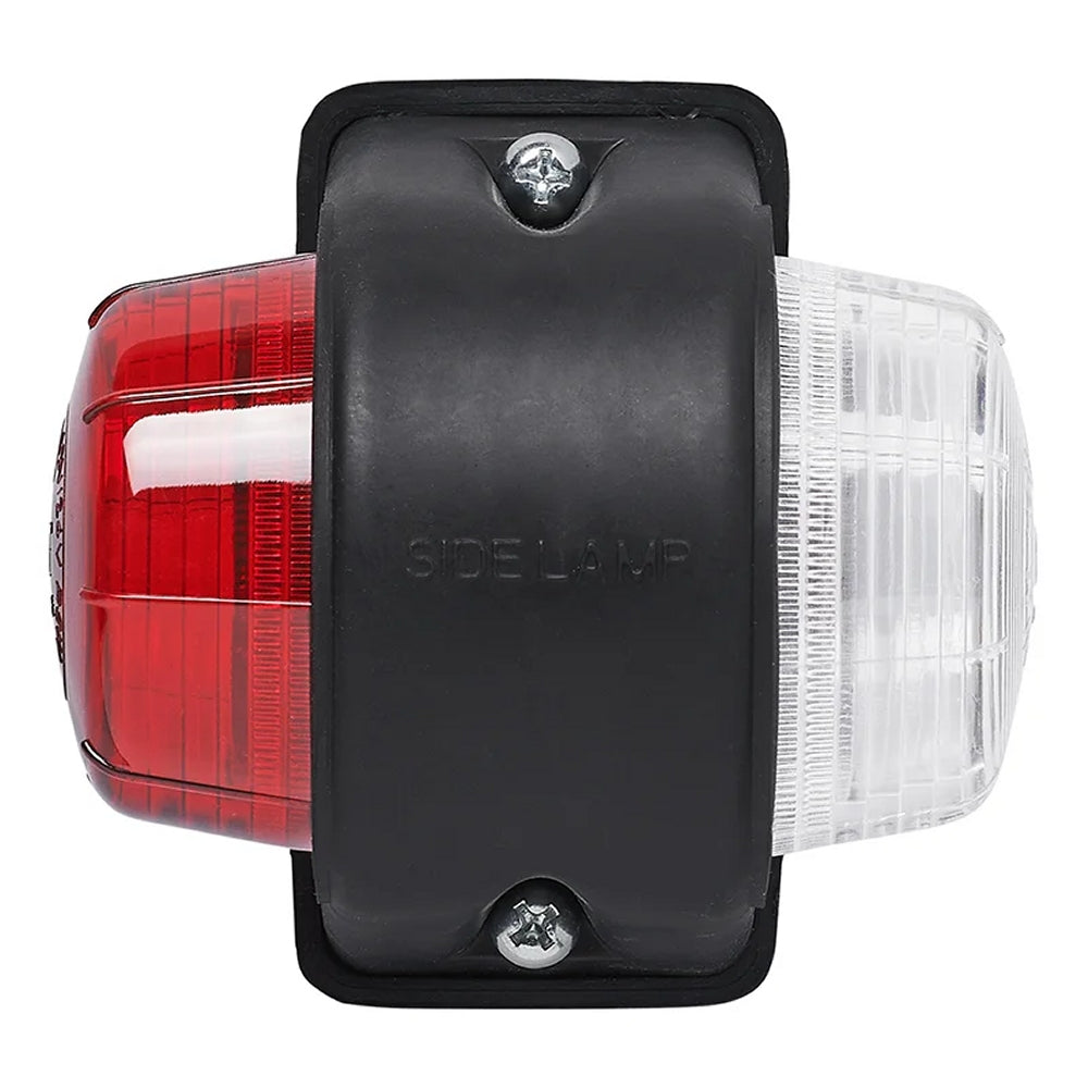 ProPlus 343716 Umrissleuchte rot/weiß 67x78mm flach für Anhänger Wohnwagen Wohnmobil