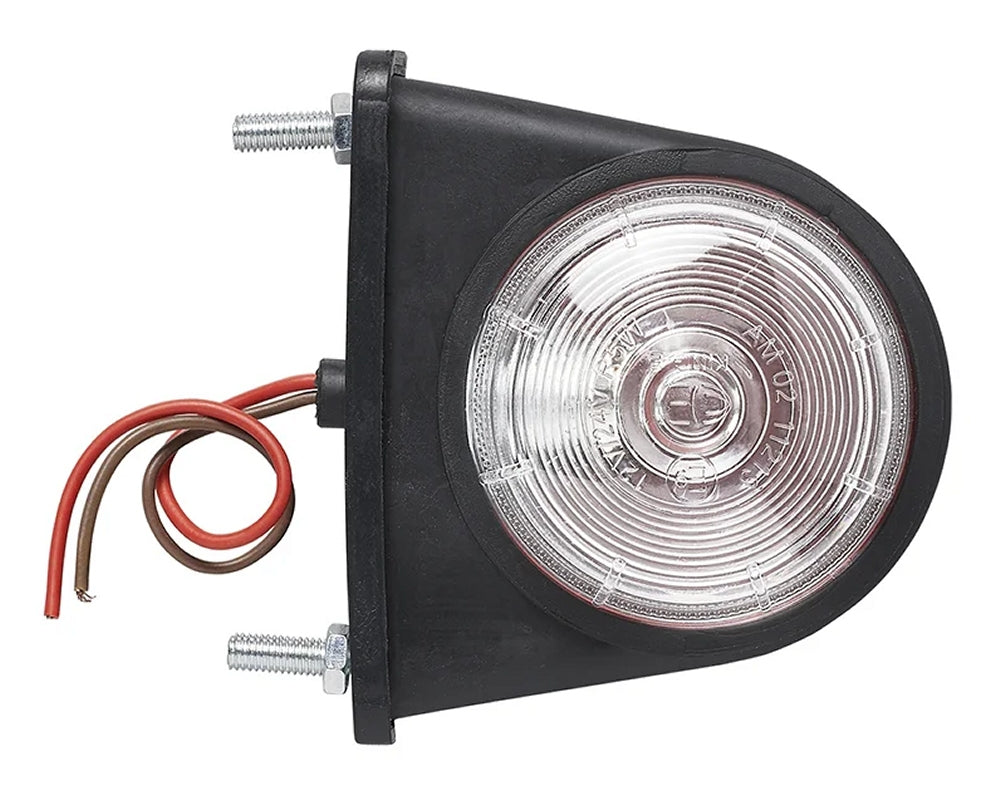 ProPlus 343716 Umrissleuchte rot/weiß 67x78mm flach für Anhänger Wohnwagen Wohnmobil