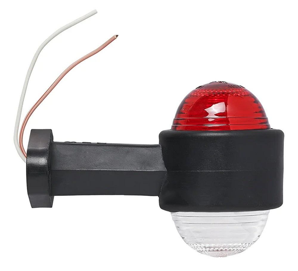 ProPlus 343717 Umrissleuchte rot/weiß 123x85mm gerade für Anhänger Wohnwagen Wohnmobil