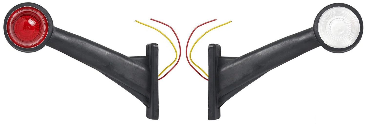 ProPlus 343718 2 x Begrenzungsleuchten / Positionsleuchten SCHRÄG ABGEWINKELT für Anhänger