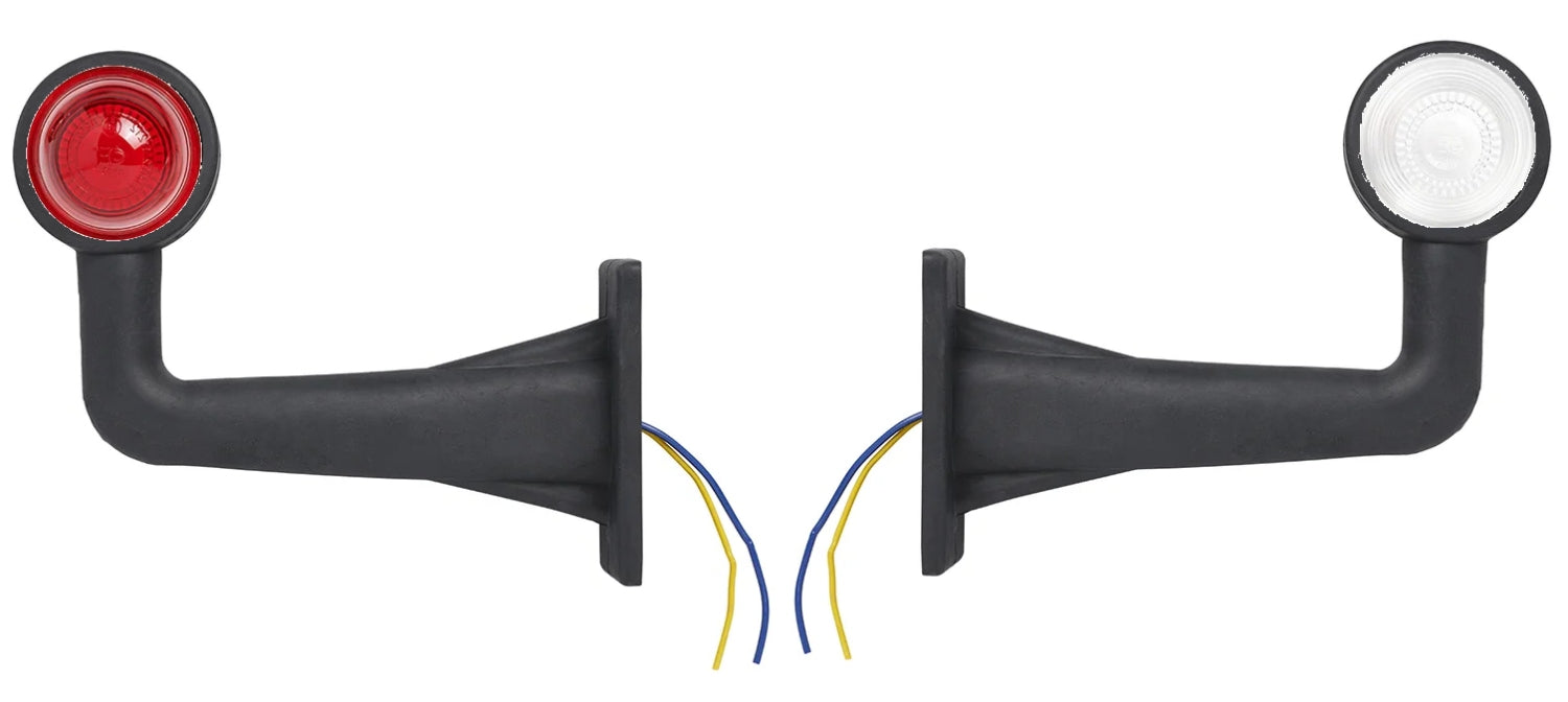 ProPlus 343719 2 x Begrenzungsleuchten / Positionsleuchten RECHTWINKLIG für Anhänger