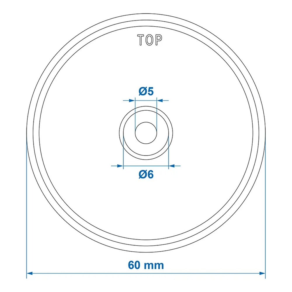 ProPlus 343755 Reflektor Orange Ø60mm zur Schraubbefestigung Rückstrahler