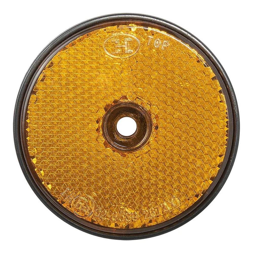 ProPlus 343755 Reflektor Orange Ø60mm zur Schraubbefestigung Rückstrahler