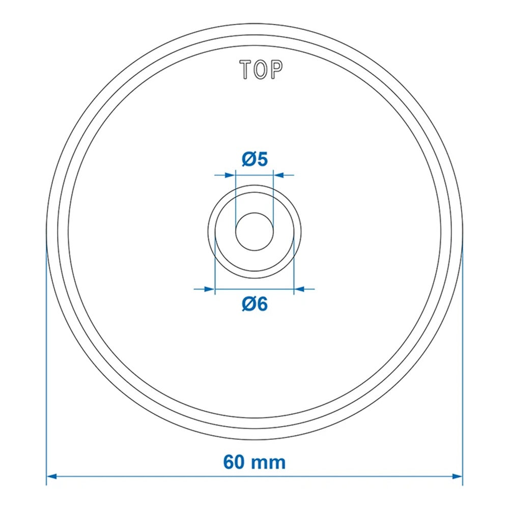 ProPlus 343757 Reflektor Rot Ø60mm zur Schraubbefestigung Rückstrahler