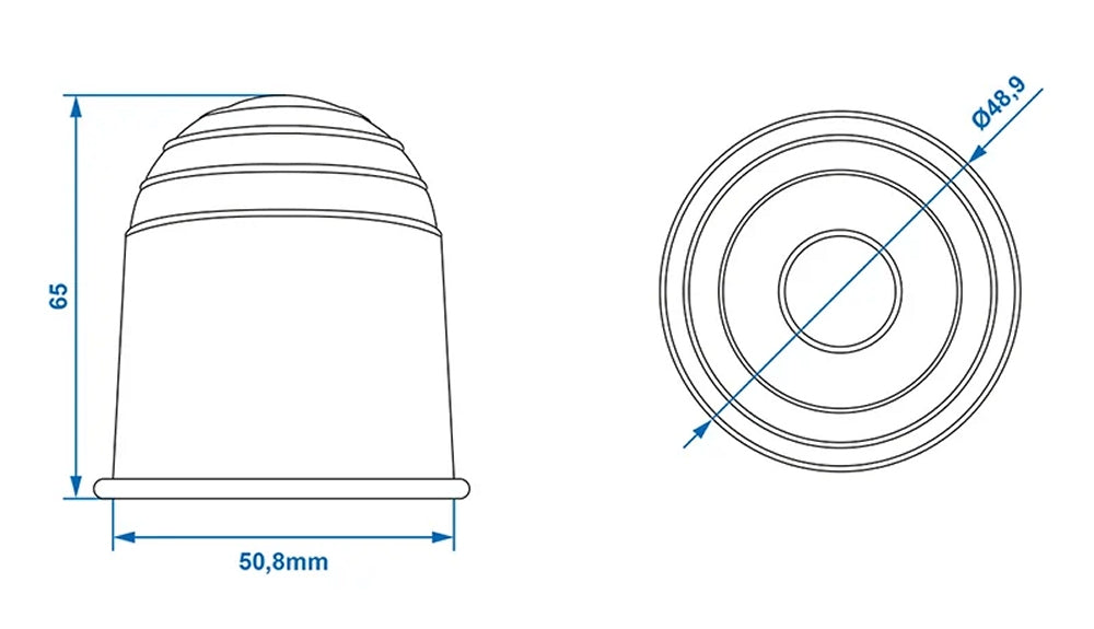 ProPlus 344163 Abdeckkappe für Anhängerkupplung schwarz