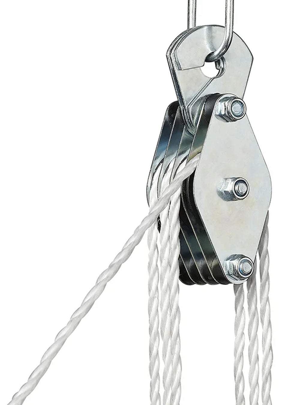 ProPlus 345007 Flaschenzug mit 20 Meter Nylonseil Seilzug