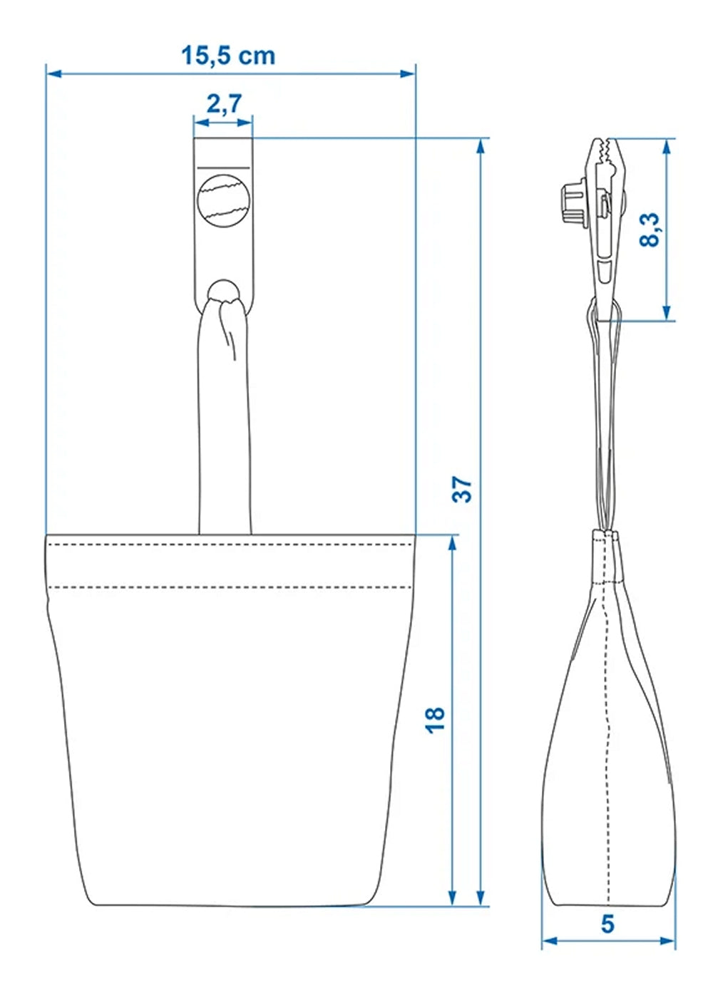 ProPlus 345400AC01 4 Stück Sandsäcke für Schutzhülle Bootszubehör