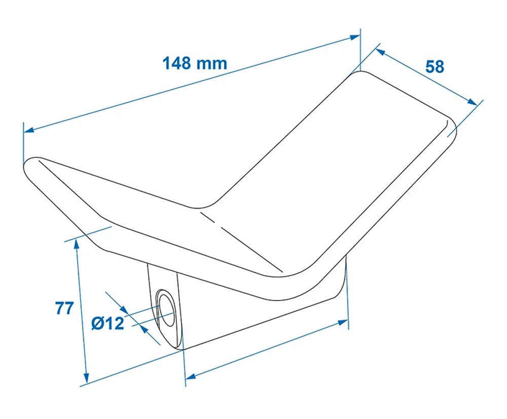 ProPlus 345453 Bugpuffer blau PE für Bootstrailer