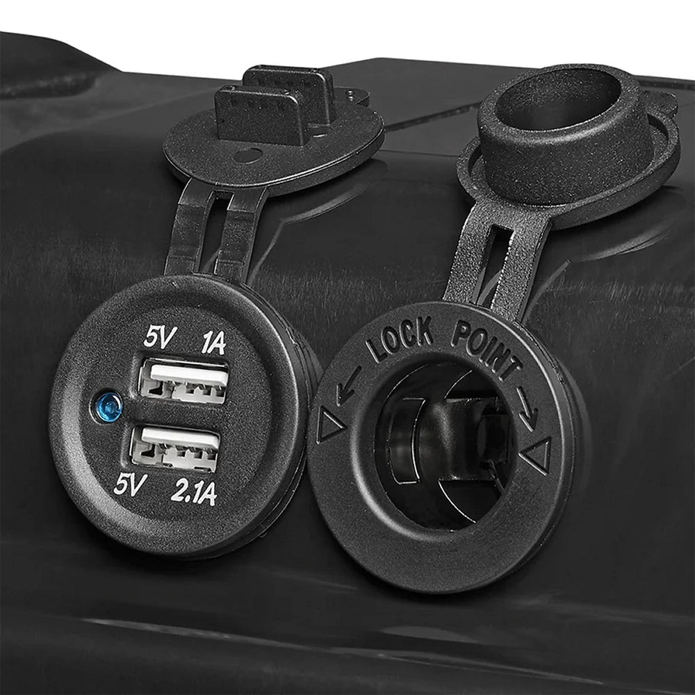 ProPlus 346984V02 Batteriebox 35x18x20cm 2 x USB - 1 x 12V Steckdose Voltmeter