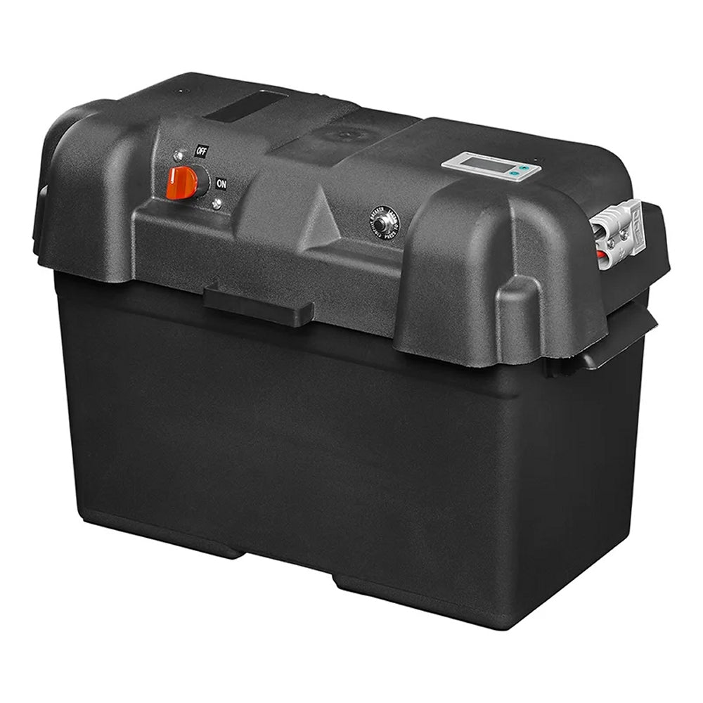 ProPlus 346984V03 Batteriebox 35x18x23cm 2 x USB 1 x 12V Steckdose Voltmeter 2 x Anderson Stecker