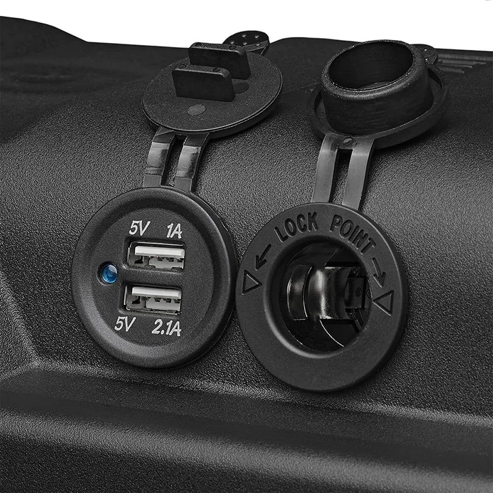 ProPlus 346984V03 Batteriebox 35x18x23cm 2 x USB 1 x 12V Steckdose Voltmeter 2 x Anderson Stecker